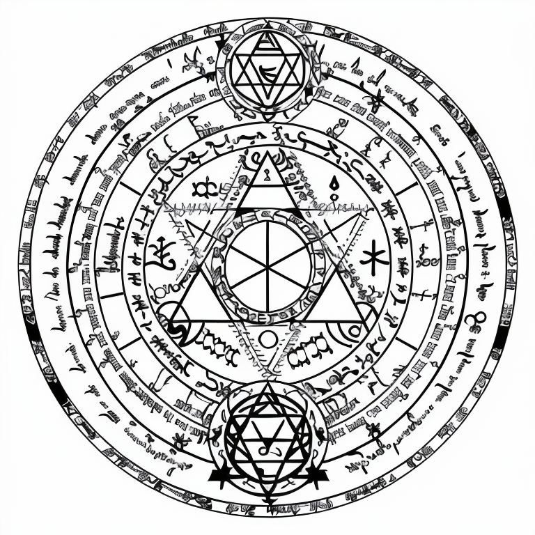 00063-1348820965-nvjobmagiccircle magic summoning circle, a circle with many different symbols in it, including the names of all the zodiac signs.png